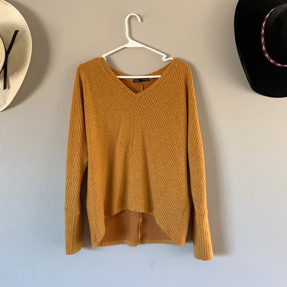 Mustard yellow blouse